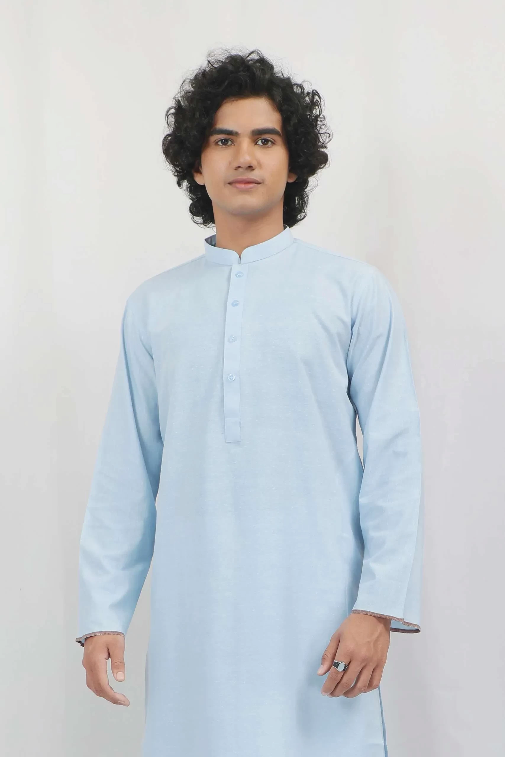 Blue Karandi Kurta Shalwar
