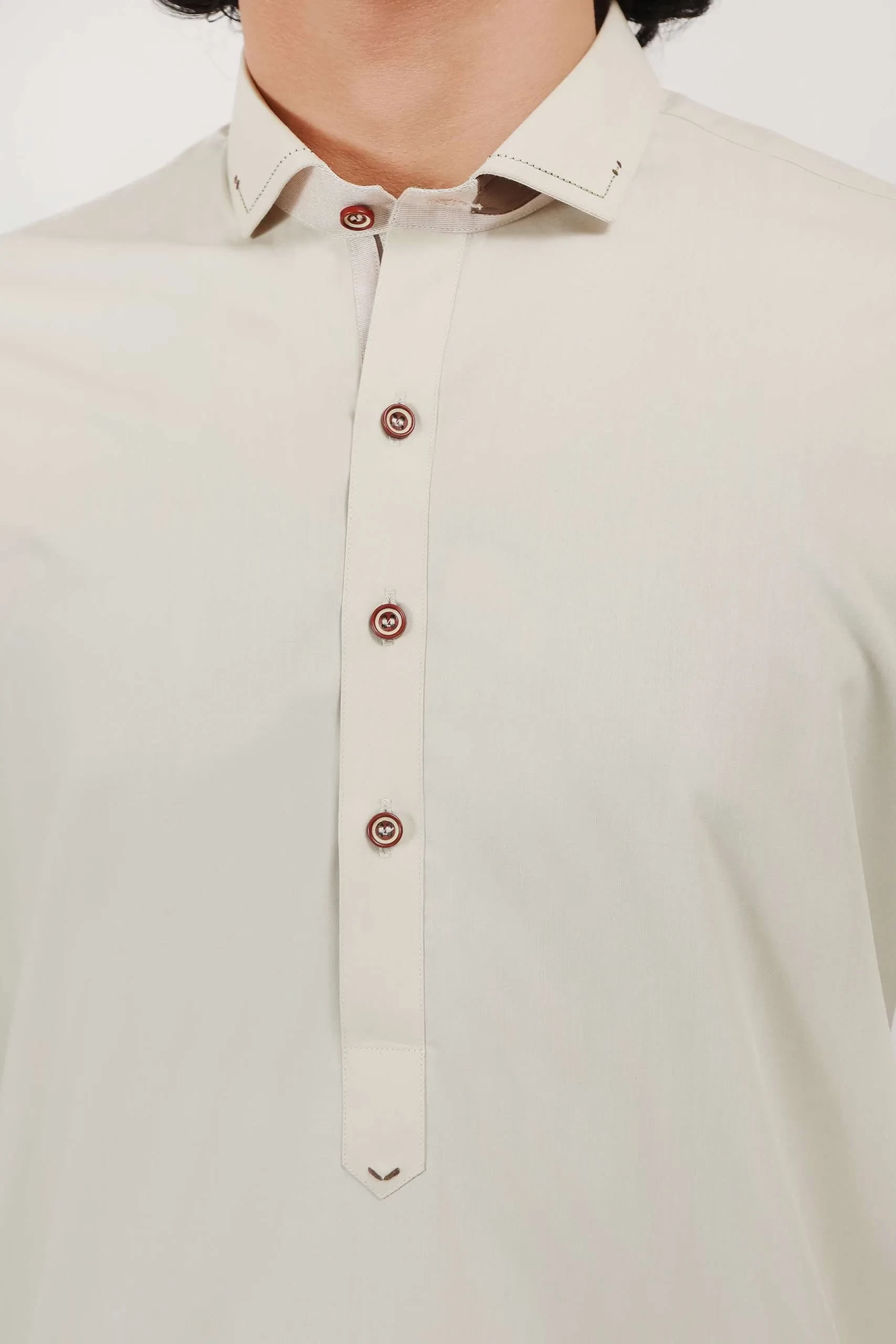 Beige Wash And Wear Designer